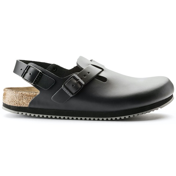 BIRKENSTOCK Tokio Super Grip Leather Clogs Sandals - Picture 5 of 7